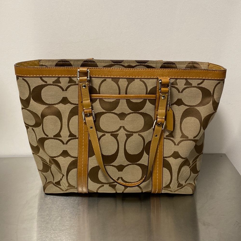 Tan Coach Hangbag